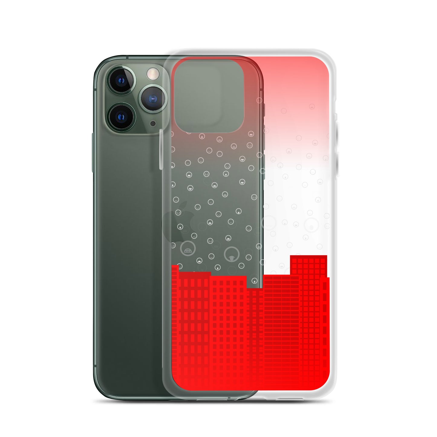 Cityscape - Transparent Phone Case - iPhone