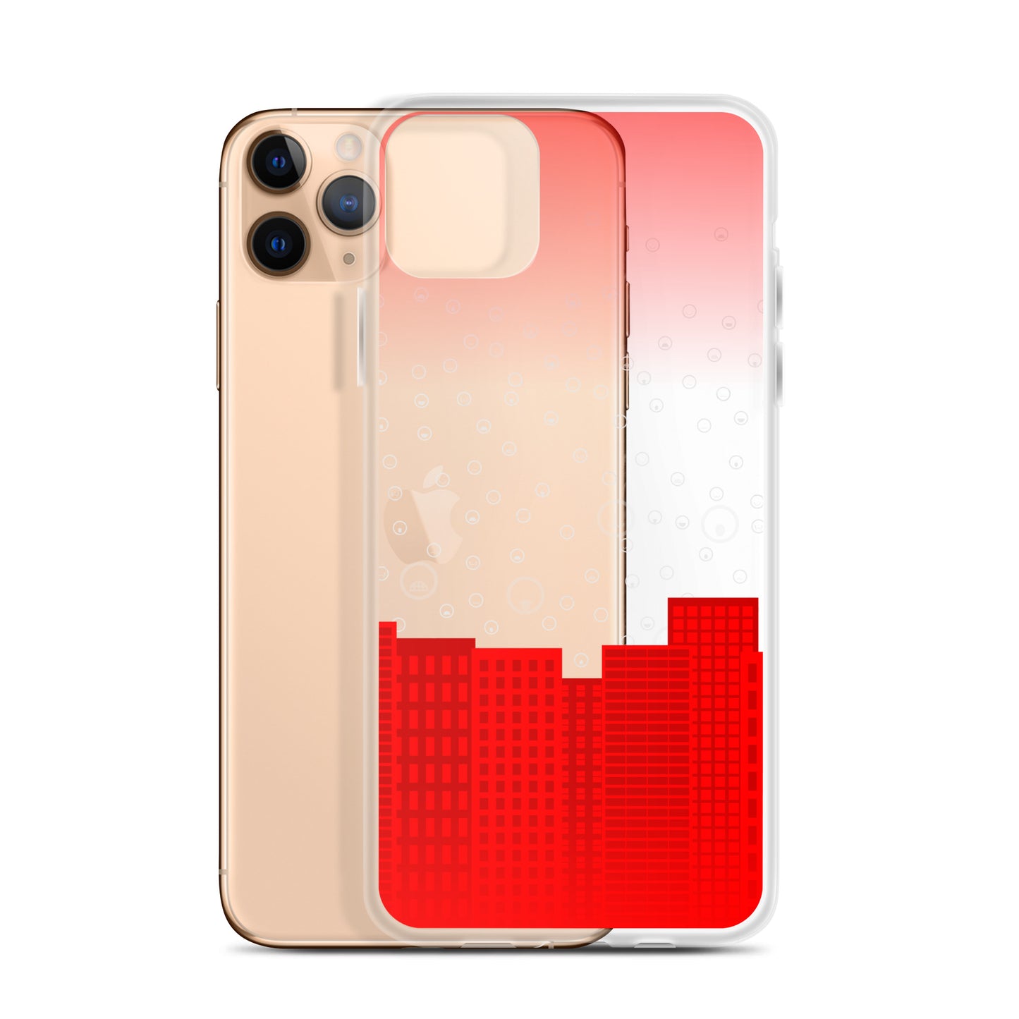 Cityscape - Transparent Phone Case - iPhone