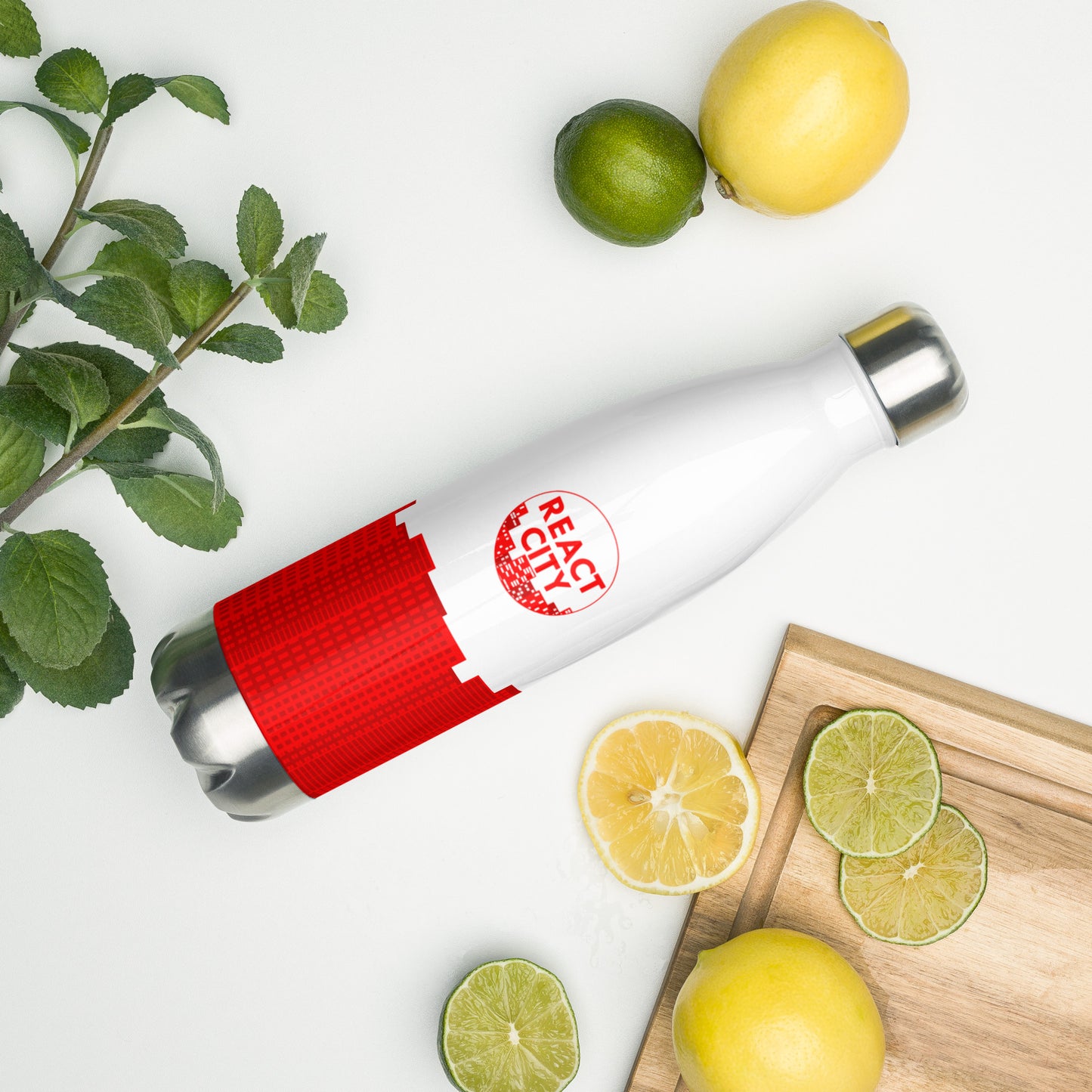 Cityscape - Stainless Steel Water Bottle 17oz